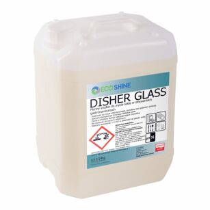 ECO SHINE DISHER GLASS 12KG  Skoncentrowany płyn do maszynowego mycia szkła barowego i galanterii szklanej we wszystkich typach zmywarek gastronomicznych