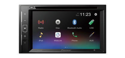 Pioneer AVH-A240BT Odtwarzacz multimediów 2-Din  CD/DVD | USB | zmienne podświetlenie | BLUETOOTH