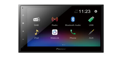 Pioneer DMH-A340DAB Odtwarzacz multimedialny 2-DIN z 6.8” | USB | Bluetooth |  WebLink