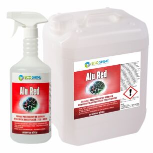 ECO SHINE ALU RED  1L Preparat z krwistoczerwonym efektem do usuwania metalicznych zanieczyszczeń z felg i lakieru.