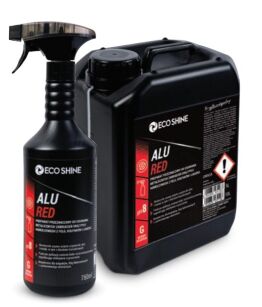 ECO SHINE ALU RED 750ML Preparat przeznaczony do usuwania metalicznych zabrudzeń oraz pyłu hamulcowego z felg, kołpaków  i lakieru.