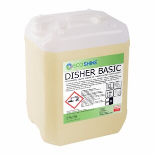 ECO SHINE DISHER BASIC 6KG Uniwersalny, skoncentrowany płyn do maszynowego mycia naczyń we wszystkich typach zmywarek gastronomicznych