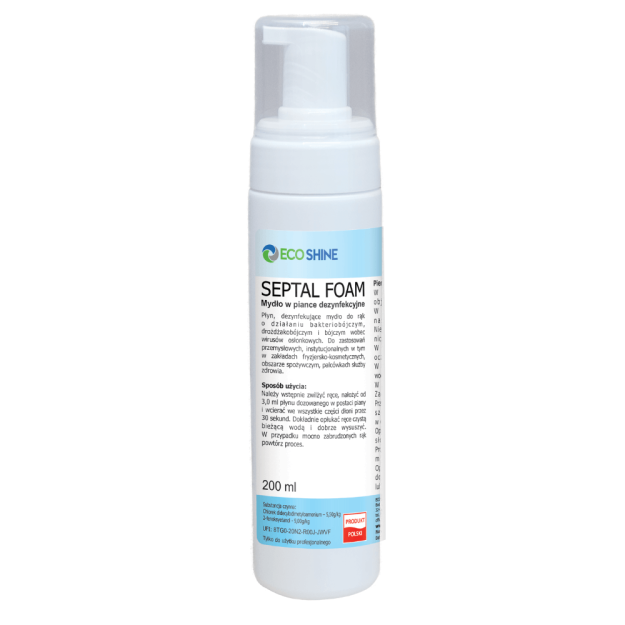 ECO SHINE SEPTAL FOAM Dezynfekujące mydło do rąk 200ml