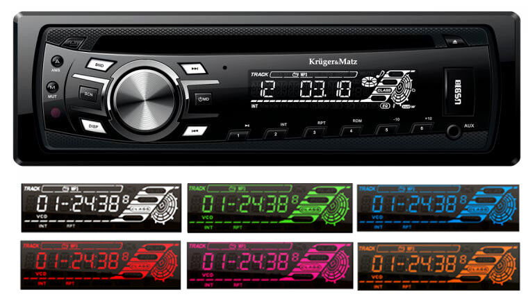 Kruger&Matz KM0104 Radioodtwarzacz CD/MP3  I  4 X 40W  I   USB  I   SD   I   PILOT