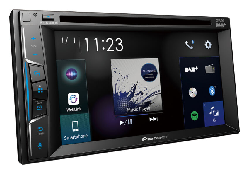 Pioneer AVH-Z3200DAB Odtwarzacz multimediów  | 6,2``EKRAN |  USB | BLUETOOTH | DAB+ | Apple CarPlay