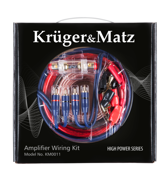 KRUGER&MATZ  KM 0011 Zestaw montażowy CAR AUDIO ( WZMACNIACZ )