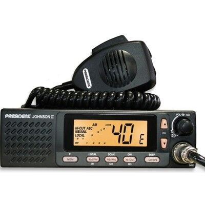 PRESIDENT JOHNSON III ASC 12/24V CB radio z głośnikiem z przodu