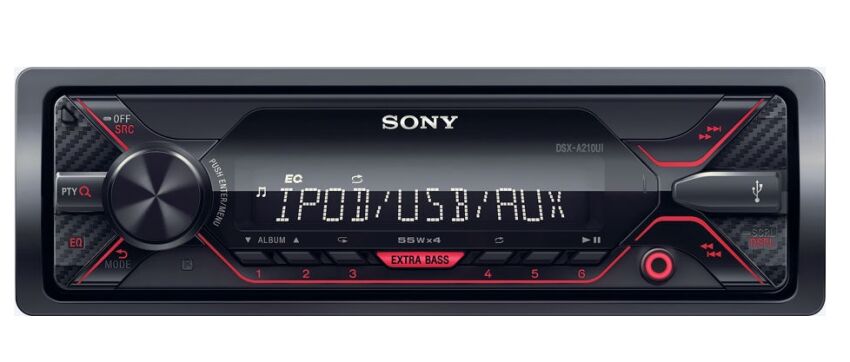 SONY DSX-A210UI  Radioodtwarzacz ze złączem USB  |   FLAC  |  4x55W  