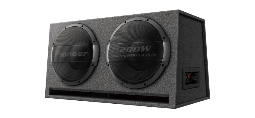 Pioneer TS-WX1220AH Subwoofer 30cm × 2 OBUDOWA bass reflex | wbudowany wzmacniacz 3000W