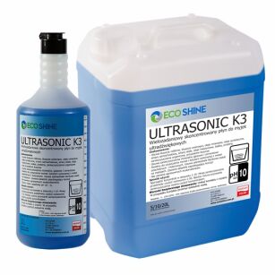 ECO SHINE ULTRASONIC K3 1L ULTRASONIC K3  Wielozadaniowy, skoncentrowany płyn do myjek ultradźwiękowych