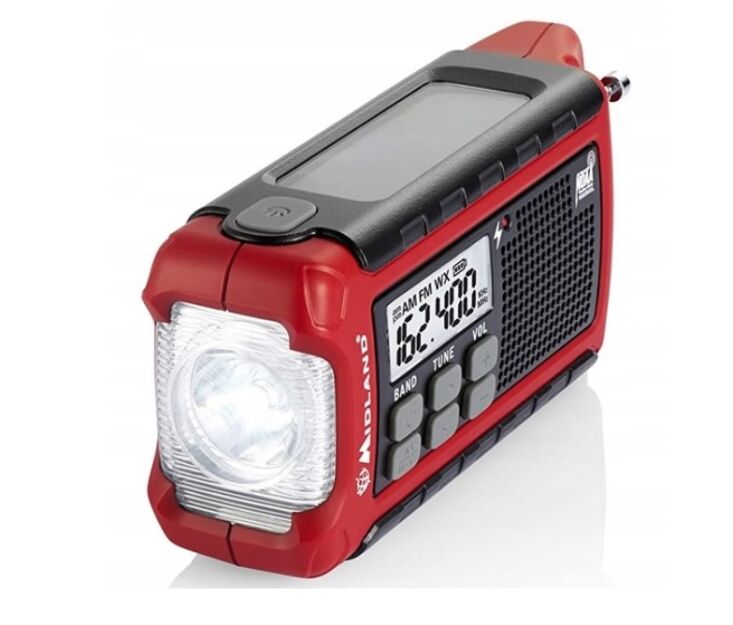 Midland ER200 Radio alarmowe Powerbank  | dynamo  | USB