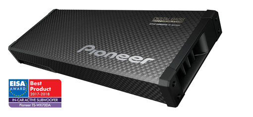 Pioneer TS-WX70DA  Wyjątkowy subwoofer  Łatwy do podłączenia (200 W), niewielki subwoofer aktywny, wyposażony w technologię Class-D i zintegrowaną CYFROWĄ REGULACJĘ BASÓW, zapewnia GŁĘBOKIE I DYNAMICZNE tony niskie.