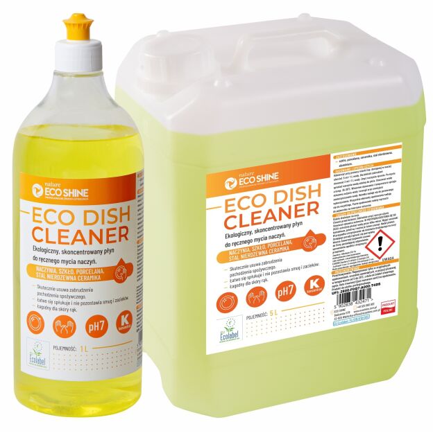 ECO SHINE Nature ECO DISH CLEANER 1L   Ekologiczny, skoncentrowany płyn do ręcznego mycia naczyń