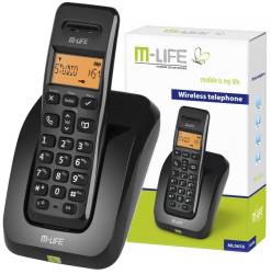 M-LIFE ML0656   I  Telefon stacjonarny   I  Bezprzewodowy  I  2 LATA GWARANCJI