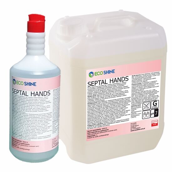 ECO SHINE SEPTAL HANDS Płyn do higienicznej dezynfekcji rąk  1L