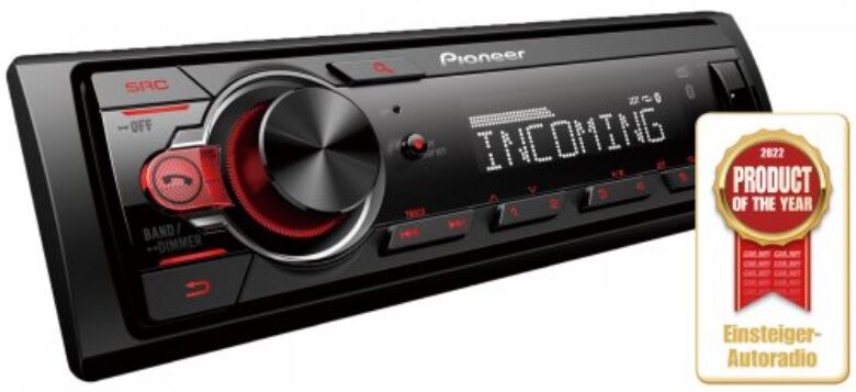 Pioneer MVH-330DAB  Odbiornik o rozmiarze 1 DIN z radiem cyfrowym DAB/DAB+ BLUETOOTH USB ANDROID