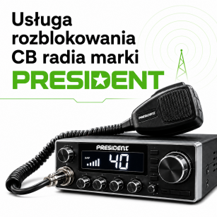 Usługa rozblokowania cb radia marki PRESIDENT