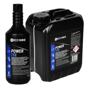 ECO SHINE POWER TFR 5L Skoncentrowany preparat do oprysku wstępnego pojazdów osobowych i ciężarowych. Skutecznie rozluźnia i usuwa film drogowy, brud i sól – przygotowuje powierzchnię do pianowania