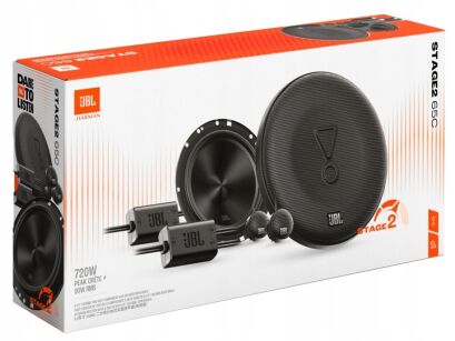 JBL STAGE2 65C  2-drożny zestaw komponentowy (oddzielne przetworniki + zwrotnice) MASKOWNICE W ZESTAWIEEZ MAS
