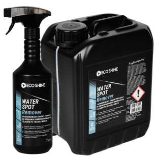 ECO SHINE WATER SPOT REMOVER 0,75L Specjalistyczny preparat do usuwania osadów wapiennych, zacieków po twardej wodzie oraz śladów po myciu i zraszaczach