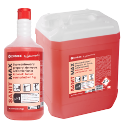 ECO SHINE SANIT MAX Pianka czyszcząco-odkamieniająca do mycia łazienek, toalet, sanitariatów. 10L